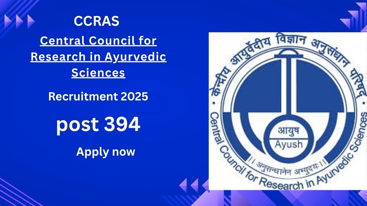 CCRAS Recruitment 2025
