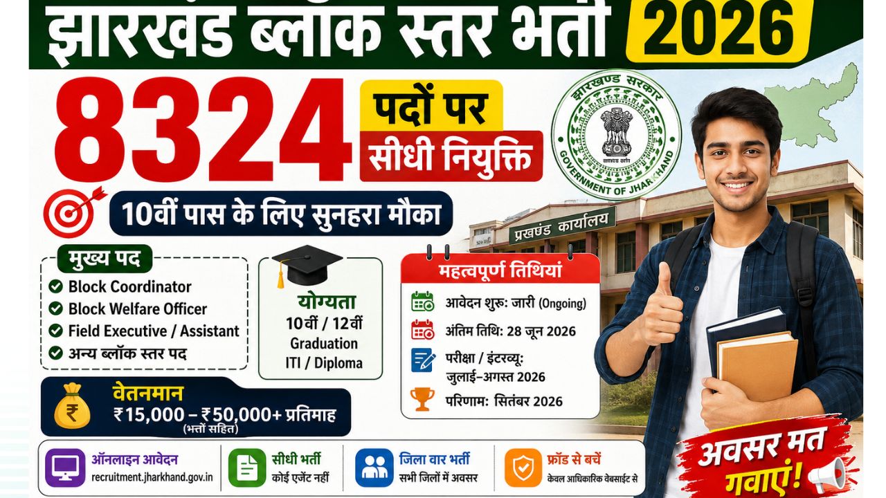 झारखंड ब्लॉक स्तर भर्ती 2026